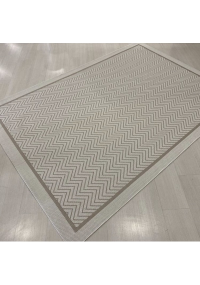 Elvey Home Jüt Sisal S9717 Bej Beyaz Kaymaz Taban Hasır Dokuma Yıkanabilir Yolluk Salon Koridor Mutfak Halısı Bej/beyaz