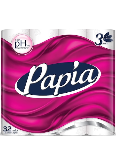 Papia Tuvalet Kağıdı (3 Katlı) 64 Lü Pk (2Pk*32)