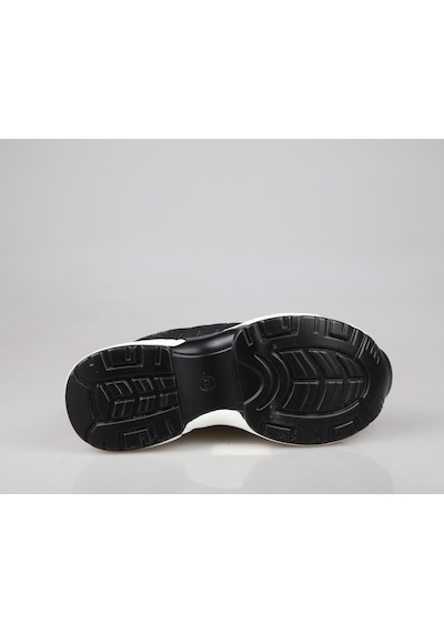 Guja 25y300-14 Dolgu Topuk Siyah Kadın Sneakers Siyah