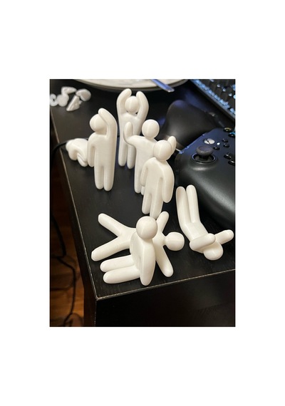 Boyanıp Saklanma Oyunu Karakter Figür Seti 3d Baskı Dekoratif Mini Biblo