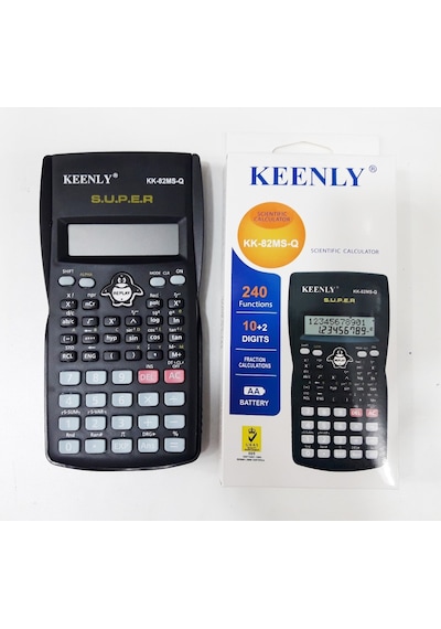 Keenly KK-82MS-Q 240 Fonksiyonlu 12 Hane Hesap Makinesi