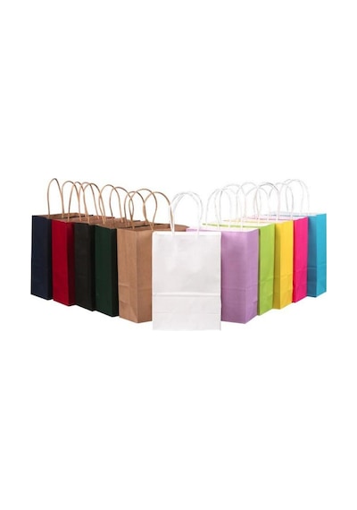 Kraft Kağıt Çanta 25X12X31 Cm Lacivert 25 Adet (522652680)