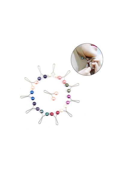 Melodi Scarf Eşarp Şal Klipsi Karışık Renk 6 Adet Karışık Renk