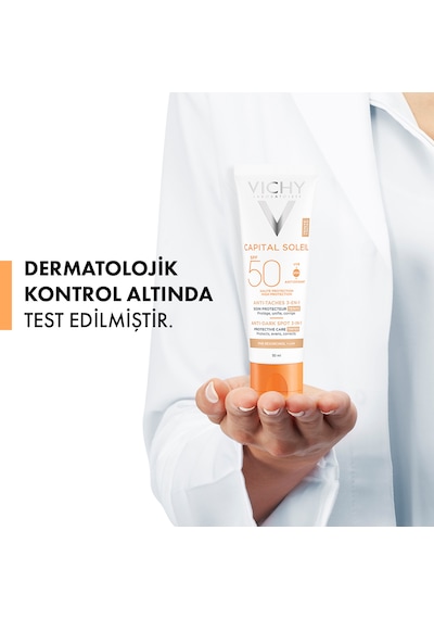 Vichy İdeal Soleil Taches Dark Spots 3 In 1 Güneş Kremi SPF50+ 50 ML