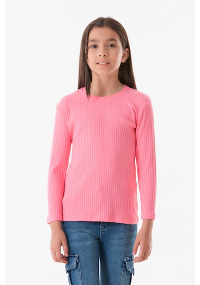 Fullamoda Fitilli Bisiklet Yaka Kız Çocuk Body 24mcck7376206614-pembe 24MCCK7376206614-Pembe