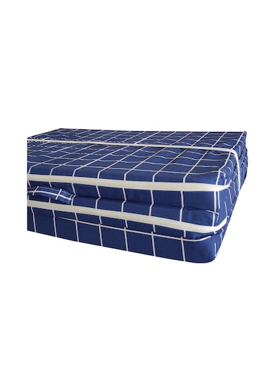 Viphomeconceptltd Tek Kişilik Katlanır Yer Yatağı Sünger Yatak Mavi Pano 80X180 Cm-