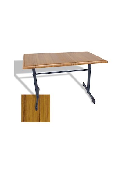 Halley Mutfak Masası 70x120 Esb Werzalit, Wermodin Ve Allzalit Tabla - Real Teak Çok Renkli
