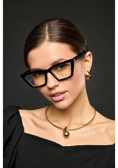Habeq Cat Eye Kesim Popüler Kadın Mavi Işık Koruyucu Optik Uyumlu Çok Renkli