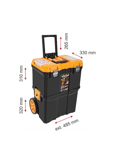 Super  Bag  Çift  Katlı  Tekerlekli  Takım  Çantası  Asr-5039