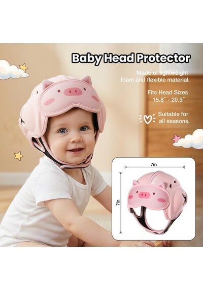 Mambobaby Bebek Koruma Başlığı - Pink Piggy