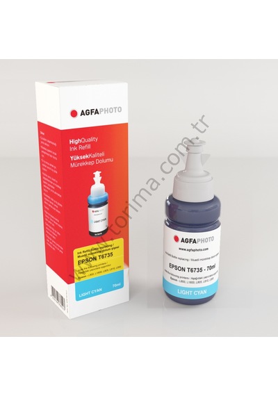 Agfaphoto T6735 İnkjet Mürekkep Light Cyan Açık Mavi