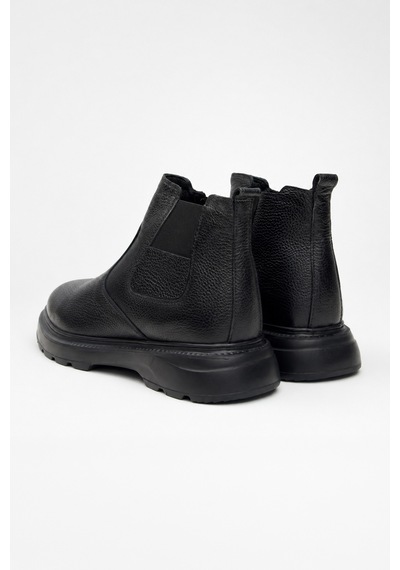 Morven Erkek Siyah Casual Fermuarlı Yarım Bot 26ks005001001 Siyah