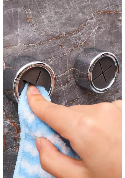 Çok Amaçlı Pratik Tak Çek Güçlü Askılık Banyo Lif Askısı Mutfak Bez Askı Havlu Askı Gümüş