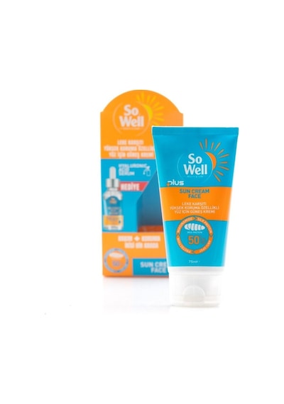 So Well Plus Leke Karşıtı Güneş Kremi SPF50+ 75 ML + Hyaluronic Acid Serum 30 ML
