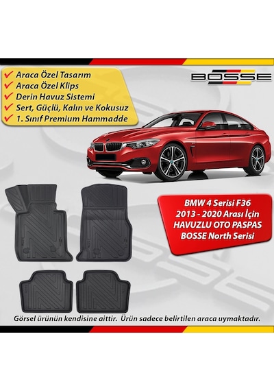 Bmw 4 Serisi F36 Paspas Araca Özel 2013-2020 Derin Havuzlu Bosse North Serisi