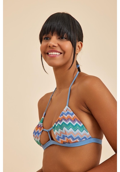 Amarelle Hawaii Mavi Balensiz Üçgen Bralet Bikini Üst Mavi