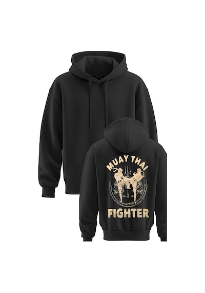 Muay Thai Baskılı 3 İp Kapşonlu Sweatshirt Muay Thai Hoodie