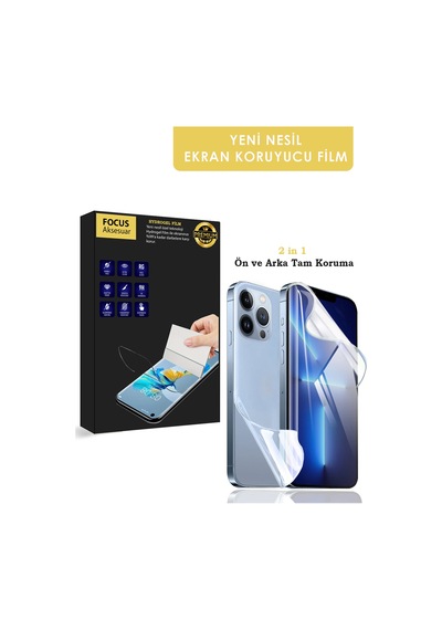 Apple iPhone 8 Premium 2in1 Ekran Koruyucu Özel Kesim Hydrogel Film Uyumlu