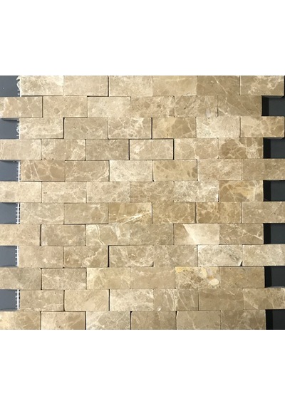 Doğaltaş 28X31Cm Emperador Mutfak Tezgah Arası Fileli Cilalı