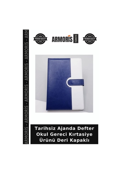 Tarihsiz Ajanda Defter Okul Gereci Kırtasiye Ürünü Deri Kapaklı Çok Renkli