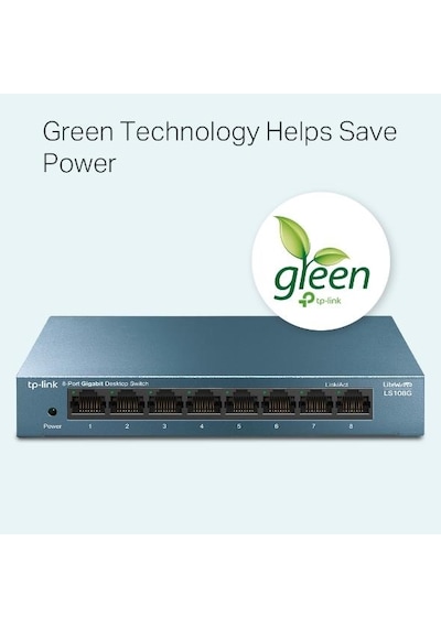 Ls108g 8 Port Gıgabıt Metal Kasa Swıtch