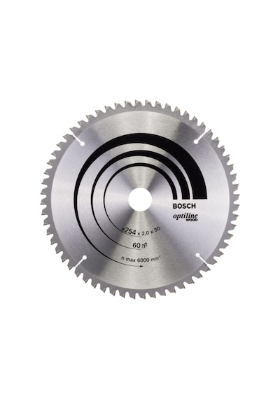 Bosch Optiline Wood 254 x 30 MM 60 Diş Daire Testere Bıçağı - 2608640436