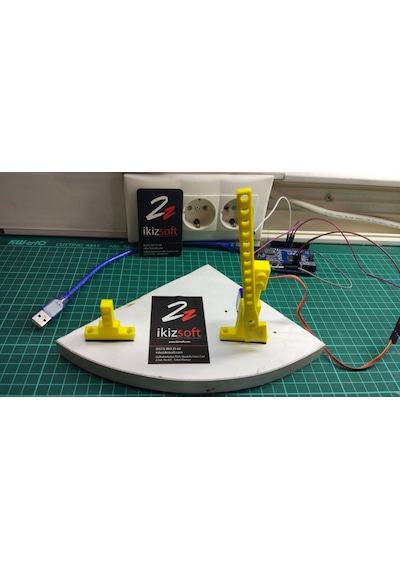 Arduino Bariyer Projesi - 3D Baskı, Servo, Led Ve Direnç Paketi Arduino Dahil