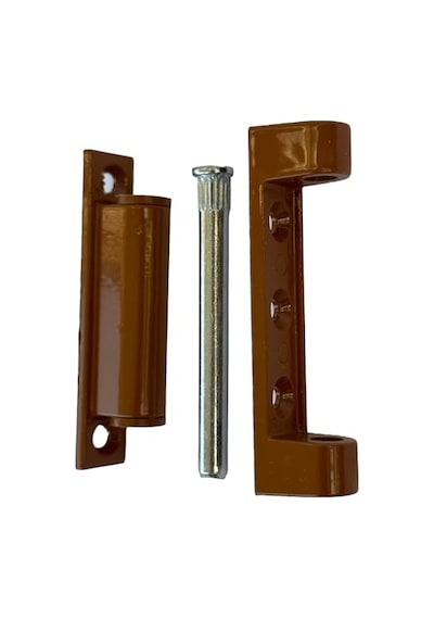 Plastik Pencere Ve Kapılar Için Metal Menteşe 75mm Kısa Tip Kahverengi Genel