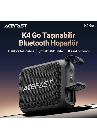 Acefast K4 Go Taşınabilir Kablosuz Hoparlör - K4