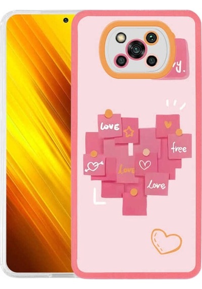 Xiaomi Poco X3 Kılıf Zore M-fit Desenli Kapak Love Story No2