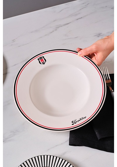 Karaca X Beşiktaş Makarna Tabağı 27 Cm Siyah