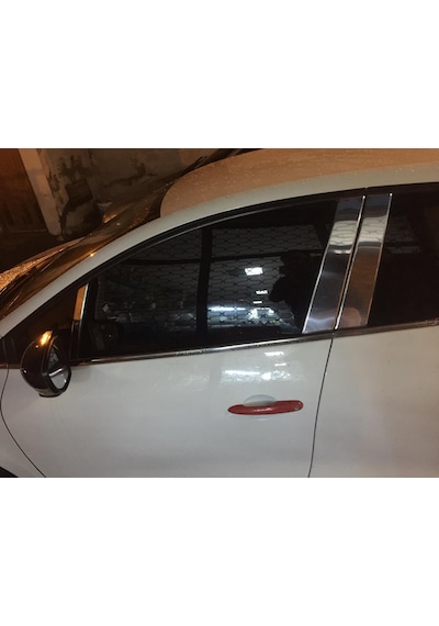 Renault Clio 4 Krom Kapı Direği 2012 Sonrası 6 Parça