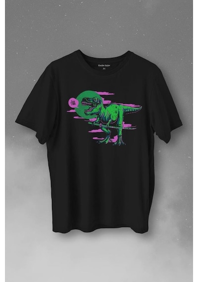 Dinazor Dinosaurs T-rex Streetwear Sokak Urban Baskılı Tişört Unisex T-shirt 001
