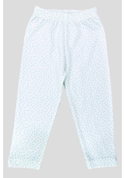 Boumini Bebek Ve Çocuk Pijama Takımı Yapraklar Mint