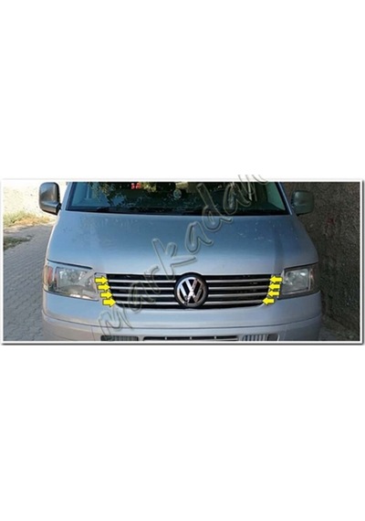 Db Chrome Vw T5 Transporter Ön Panjur Nikelajı 2003-2010 8  Parça