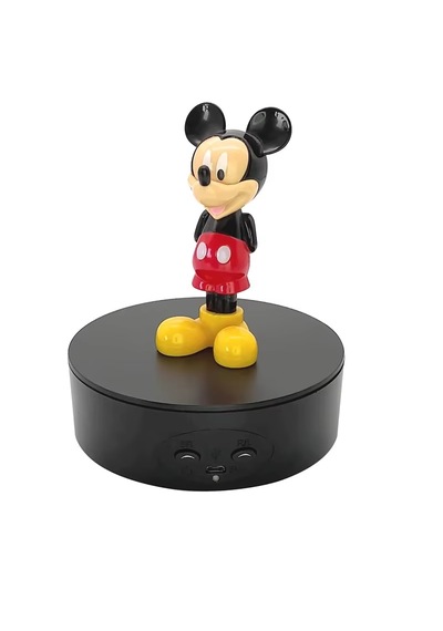 Schulzz 13 Cm Panorami V2 Mini Ai Stant 360 Dönen Çekim Ve  Ürün Sunum Standı 4 Kg Kapasiteli Siyah 13,5x3,8x3cm