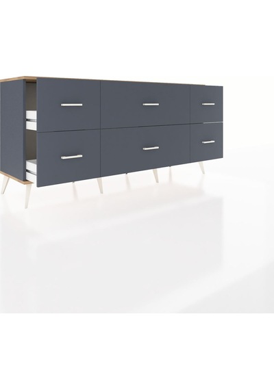 Hyperion Konsol 6 Çekmeceli 176x44x83 Antrasit-aytaşı/antrasit Aytaşı/antrasit Hyperion Konsol 6 Çekmeceli 176x44x83 Antrasit-aytaşı/antrasit Aytaşı/antrasit