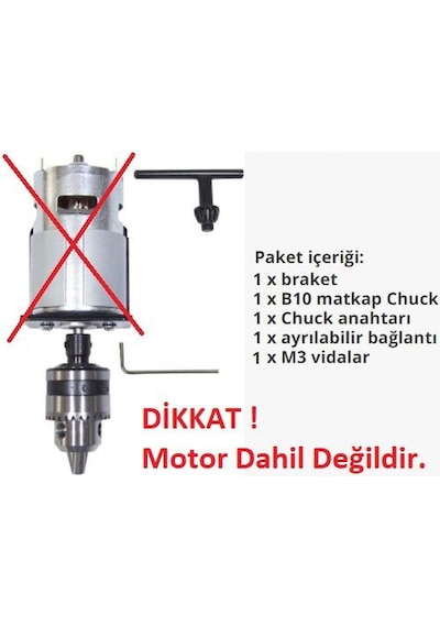 Otomatik Mini Mandrel Anahtarlı Motor Mandren Üniversal Okul 5Mm