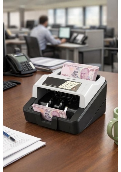 Özel Üretim Kontrol Büro İş Profesyonel Para Sayma Makinesi Mny01 Gri