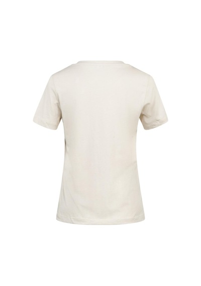 2as Alone Baskılı V Yaka Kadın T-shirt 404 Kum
