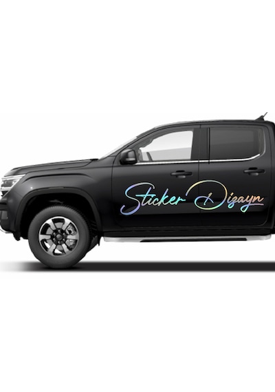 Kişiye Özel Yazı Sticker, Ad Soyad Sticker, İsim Soyisim Sticker, Araba Oto Motosiklet Sticker 02513 20 Cm