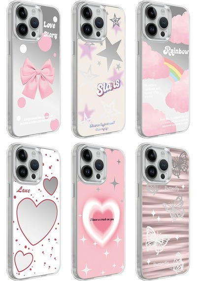 Lexroo Apple iPhone Uyumlu 14 Pro Max Kılıf Airbagli Parlak Tasarımlı Mimbo Kılıf - No6 Çok Renkli
