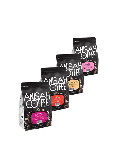 Premium Espresso Kahve Çekirdek Seti 4x250gr Bolivar, Genoa, Extra Aroma,romeo Çekirdek Kahve