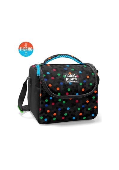 Kids Siyah Renkli Petek Desenli 3 Lü Okul Çanta Seti Set0133210