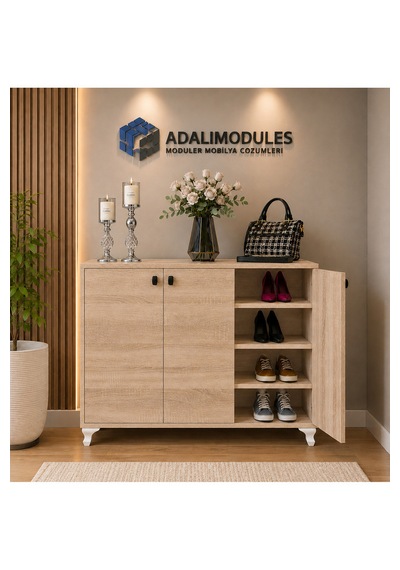 Ada Atlantik Çam 3 Kapaklı 3 Raflı Ayakkabılık Çok Amaçlı Dolap Ve Portmanto Ayakkabı Dolabı Sonomo Ada Atlantik Çam 3 Kapaklı 3 Raflı Ayakkabılık Çok Amaçlı Dolap Ve Portmanto Ayakkabı Dolabı Sonomo