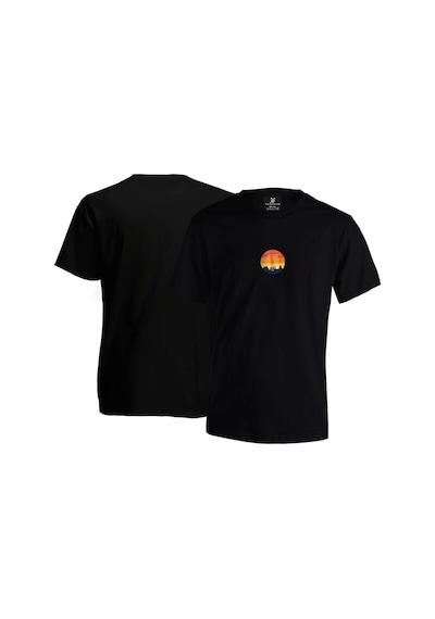 Sunset Travel Unisex T-shirt - Siyah