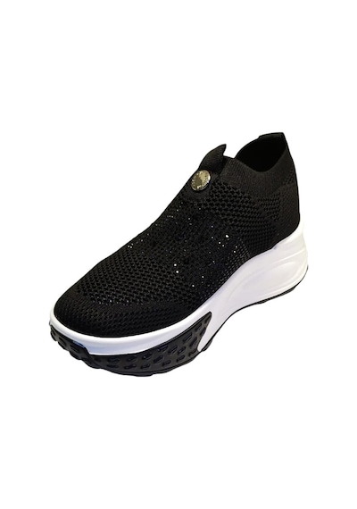 Guja 25y305-4 Kadın Taşlı Sneaker Ayakkabı Siyah Beyaz