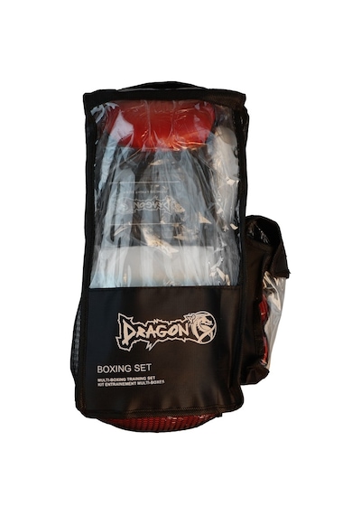 Dragondo 33044-p Jr Çocuk Boks Eldiveni Seti Eldiven+bandaj+dişlik Kırmızı