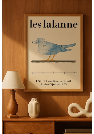 Les Lalanne Ahşap Çerçeveli Poster, Dekoratif Sanatsal Duvar Tablosu