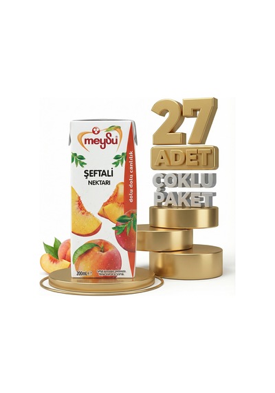 Meysu Nektar Şeftali 27x200 Ml